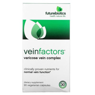  FutureBiotics, VeinFactors، مركّب عرق الدوالي،90 كبسولة نباتية