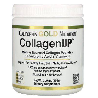 منتج California Gold Nutrition, Collagen Up كولاجين بحري + حمض الهيالورونيك