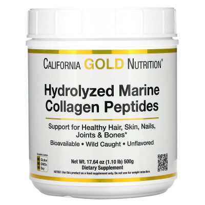 منتج California Gold Nutrition بيبتيدات كولاجين بحري متحلل مائياً 