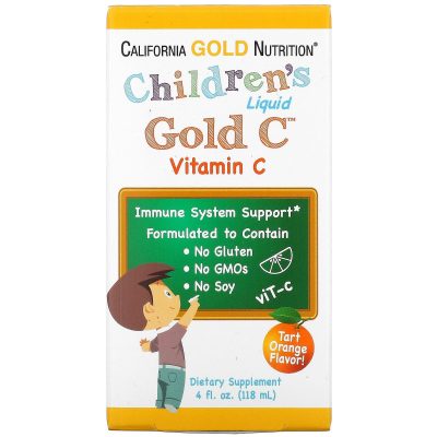 منتج California Gold Nutrition, فيتامين جـ في شكل سائل للأطفال