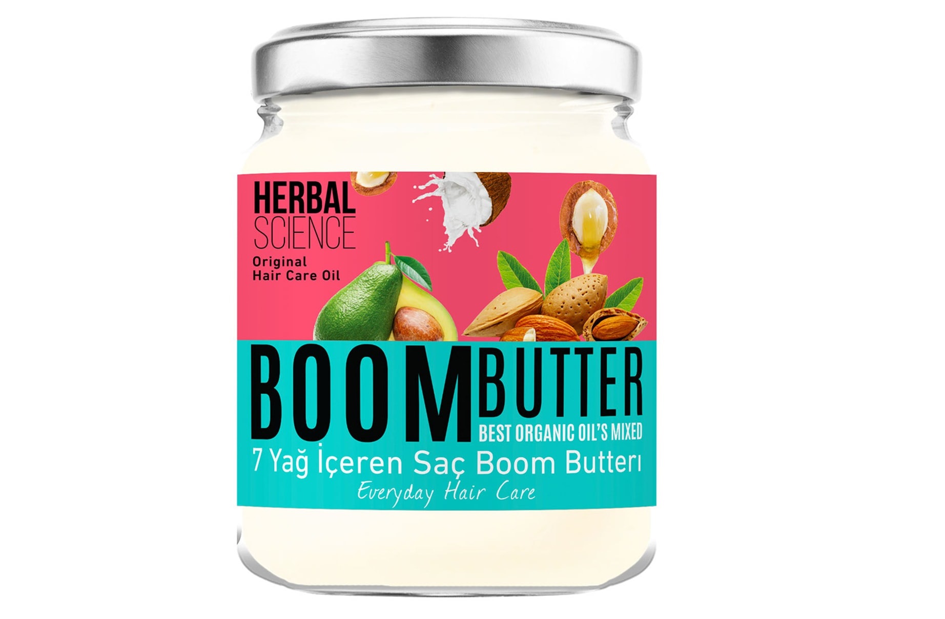كريم شعر Boom Butter التركي لترطيب وعلاج الشعر 190 مل Herbal Science