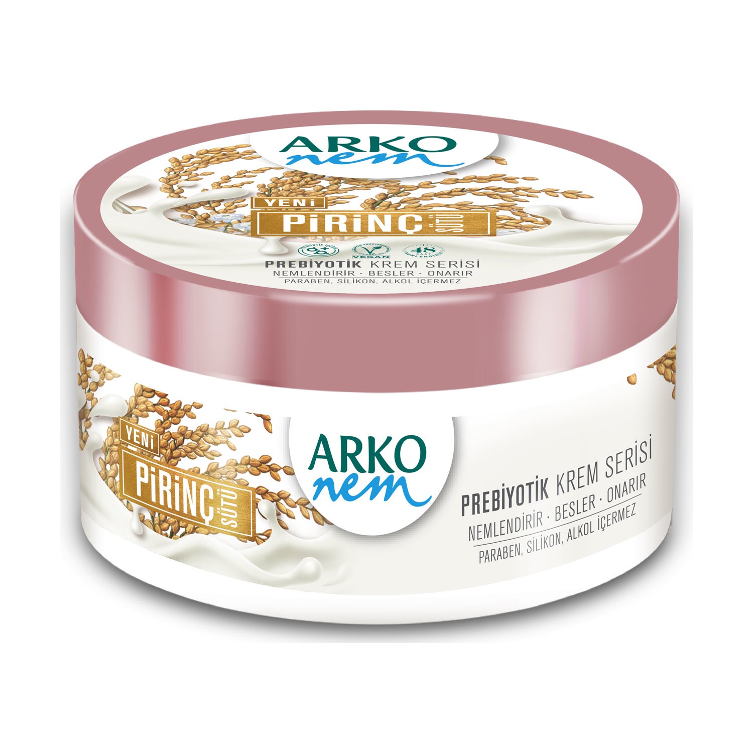 كريم اركو نيم بخلاصة حليب الأرز والبروبيوتك لترطيب البشرة 250 مل Arko Nem