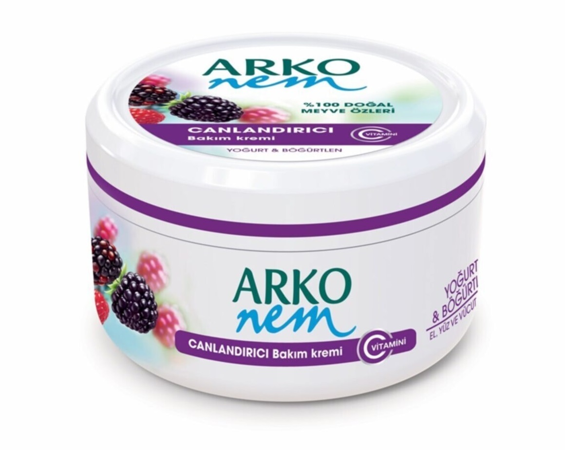 كريم اركو نيم للعناية بالبشرة بالزبادي والتوت 300 مل Arko nem