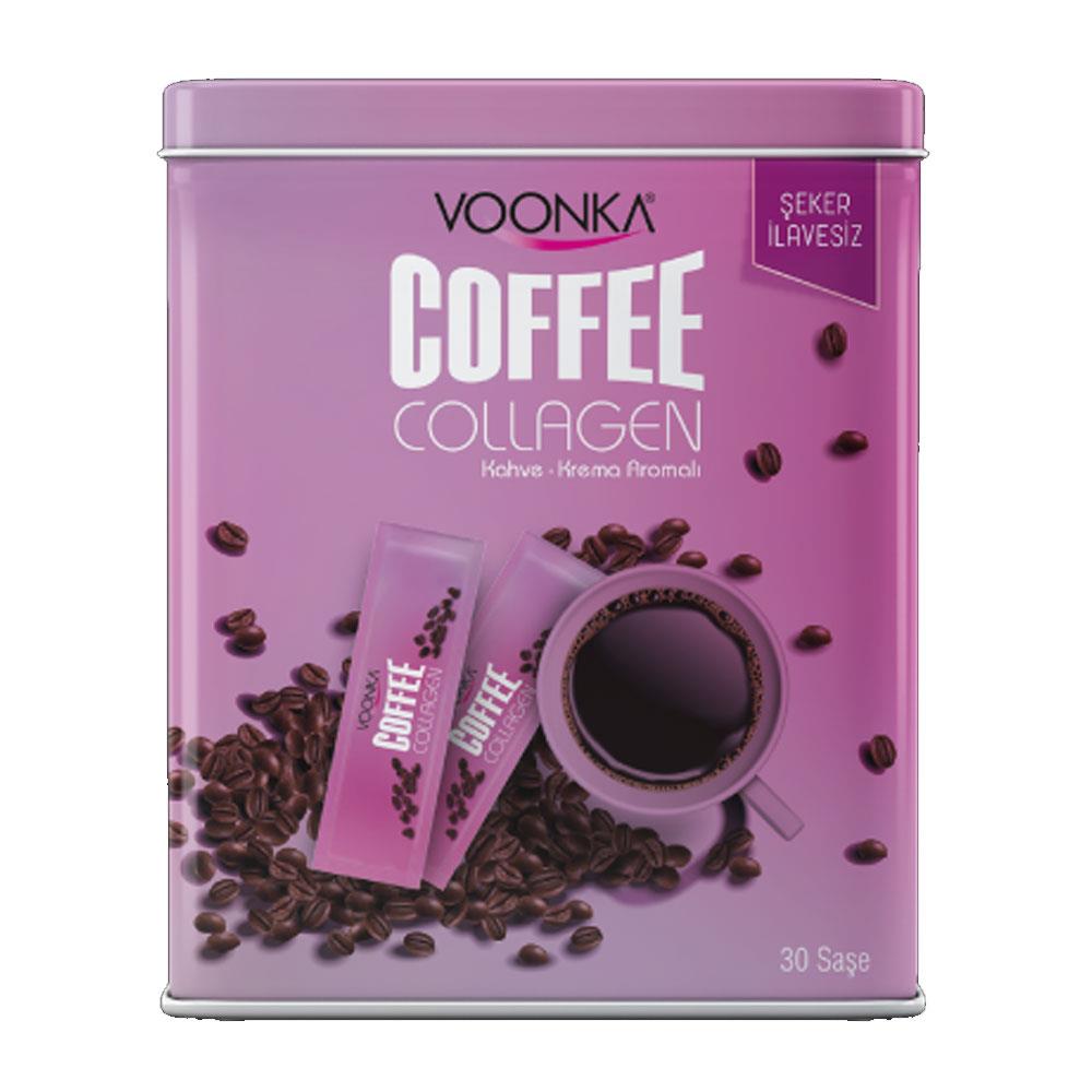 قهوة فونكا كولاجين لصحة الشعر بنكهة الكريمة 30 كيس بدون سكر مضاف Voonka Coffee Collagen Cream