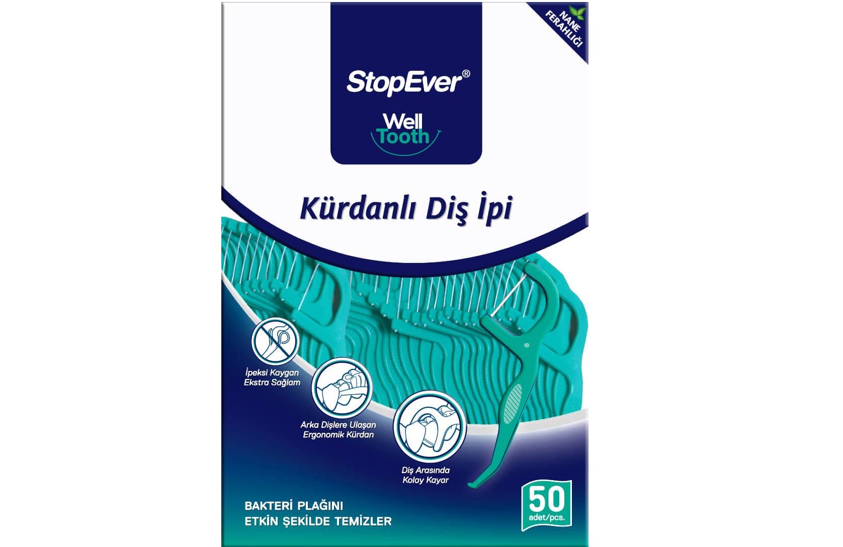 أعواد خيط الأسنان 50 قطعة من Stopever