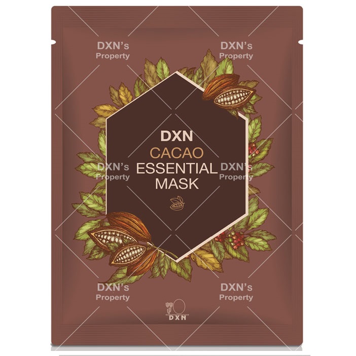 قناع الجوهرة dxn بخلاصة الكاكاو للوجه لدعم مرونة البشرة منتجات دكسن