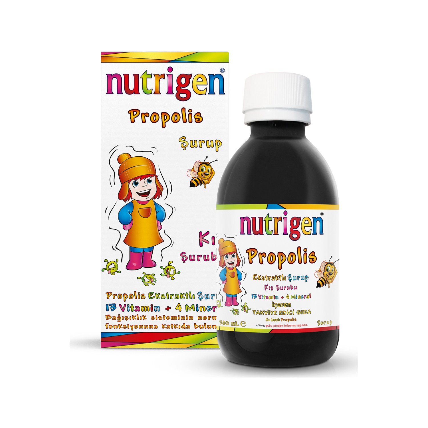 نيوتريجن شراب بخلاصة البروبوليس و13 فيتامين 200 مل Nutrigen