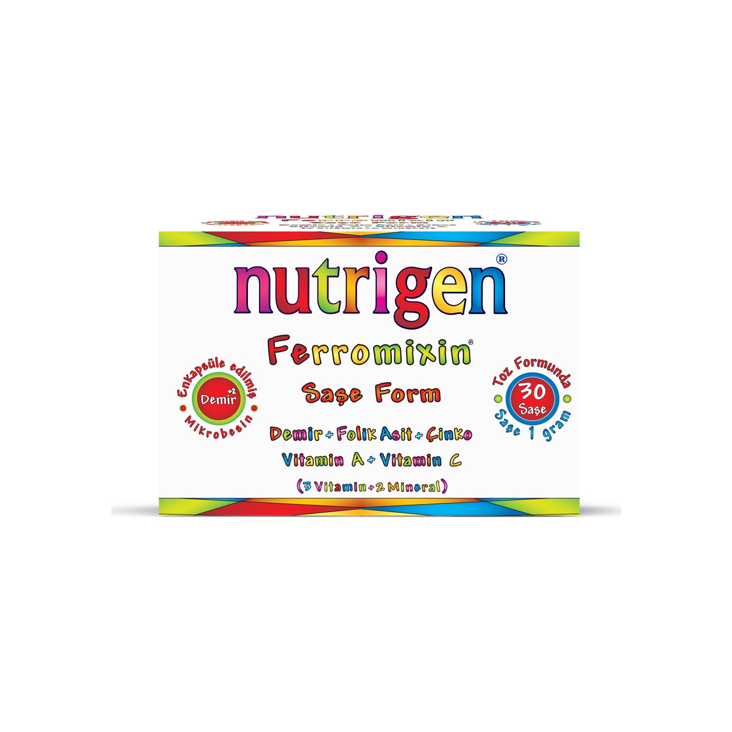 فيتامين بودر نيوتريجن فيروميكسين لعلاج الأنيميا 30 كيس من Nutrigen