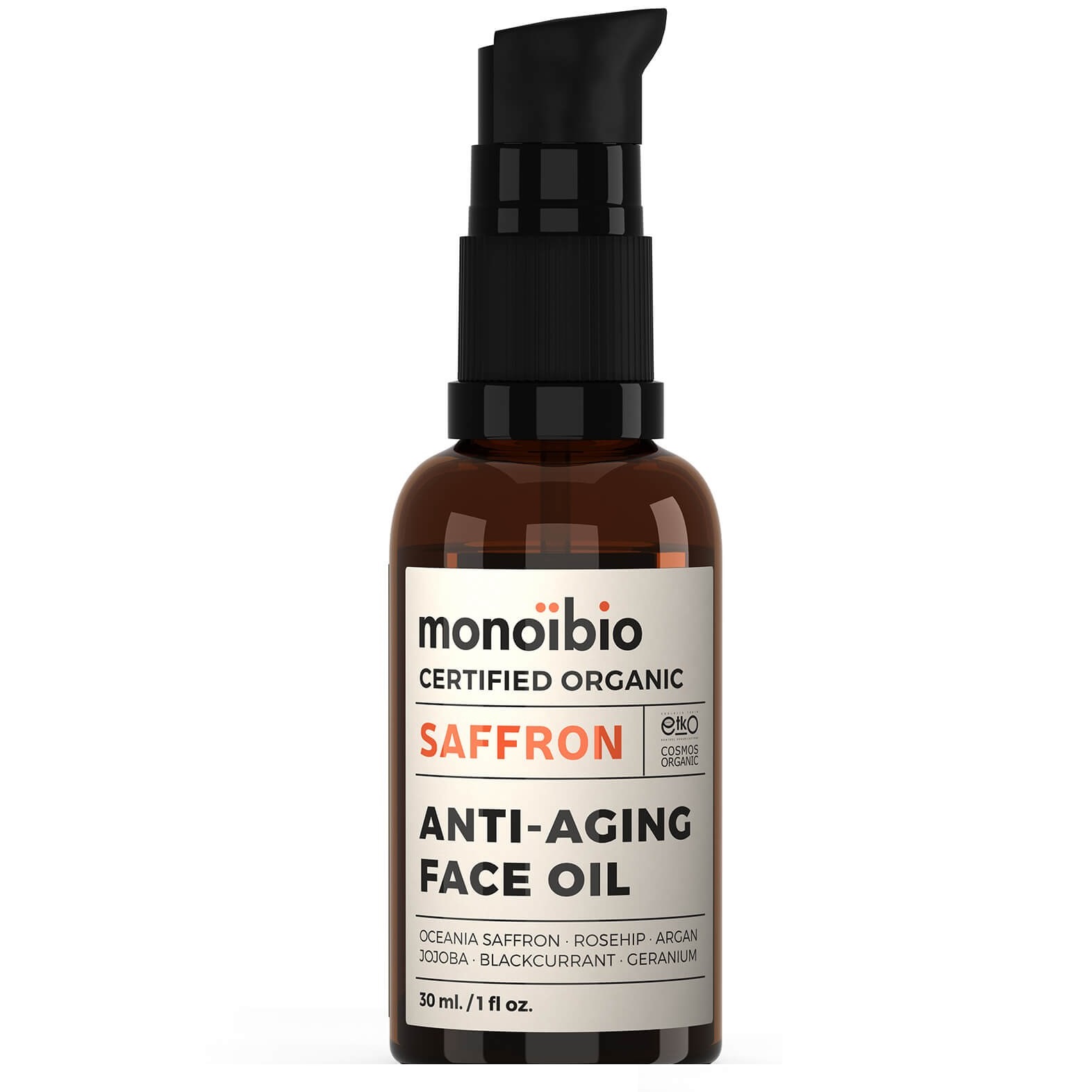 زيت الزعفران للوجه لعلاج التجاعيد من Monoibio مونويبيو 30 مل