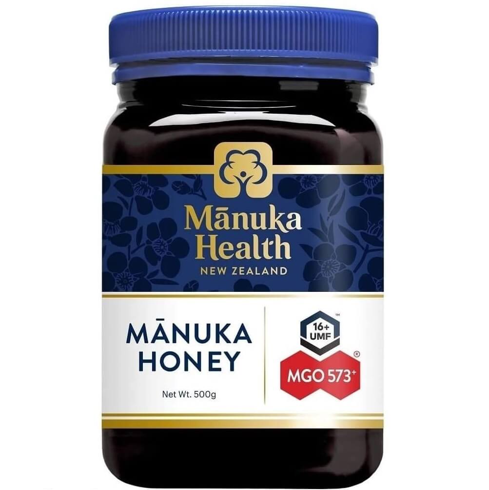 عسل مانوكا من الغابات النيوزيلاندية ام جي او 573+ يو ام اف 16 وزن 500 جرام من مانوكا هيلث Manuka Health